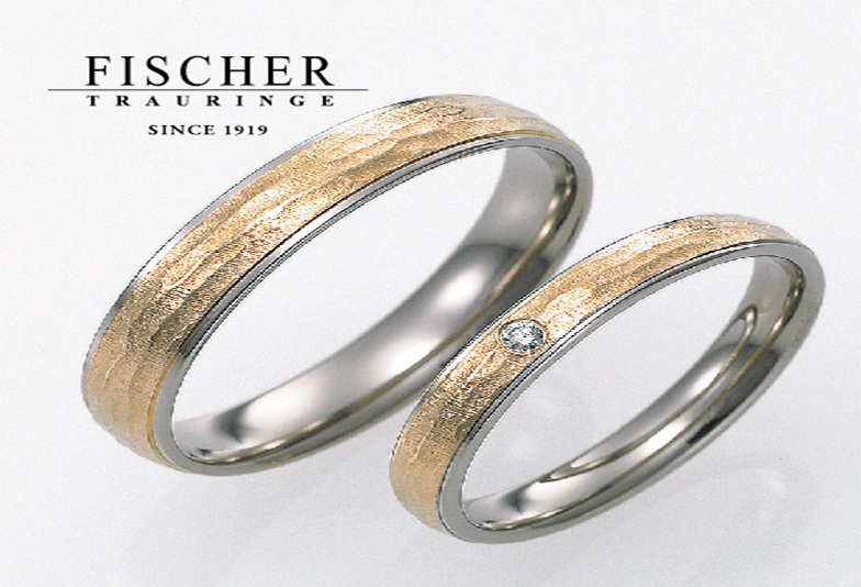 大阪心斎橋 強度耐久性に優れたブランド FISCHER 結婚指輪3