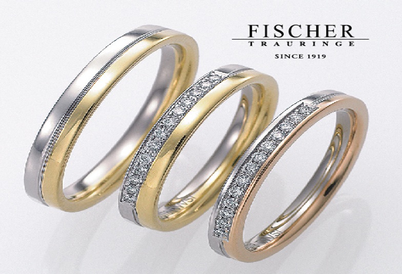 大阪心斎橋 強度耐久性に優れたブランド FISCHER 結婚指輪2