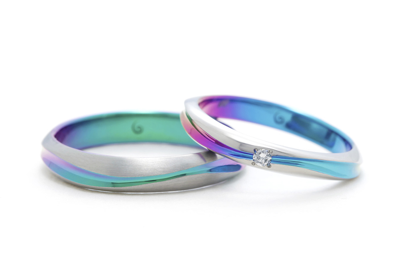 【新潟市】結婚指輪を２人らしい色で！多彩なカラー・色から選ぶ結婚指輪。