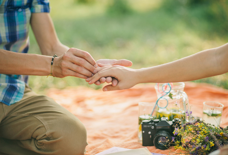 【福山市】大人可愛い指先へ。普段使いしやすい婚約指輪♡