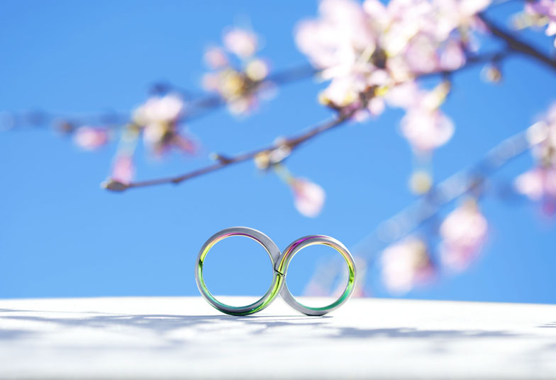 【富士市】金属アレルギーの方が選ぶ結婚指輪はアレルギーフリー素材『ジルコニウム』を使ったSORAのリング