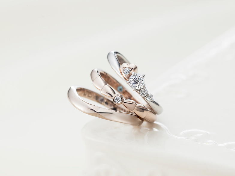 【静岡市】かわいい指輪探し。りぼんデザインの婚約指輪・結婚指輪ならこのお店！