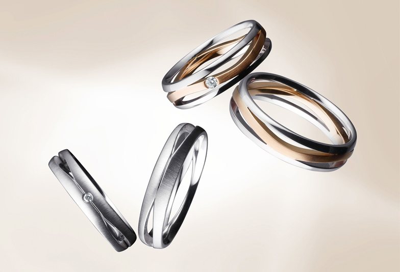 【浜松市】シンプルお洒落なボリュームのある結婚指輪