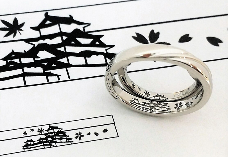 【静岡市】指輪の内側にこだわった結婚指輪はオーダーメイドで！