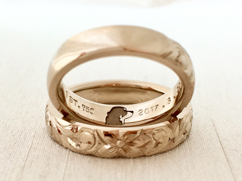 結婚指輪ハワイアンジュエリ