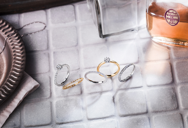 【浜松人気！】オシャレでちょっと個性的な婚約指輪、結婚指輪　ガロピーネ＆ガロパン