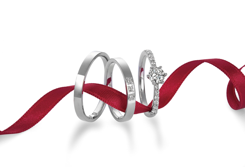 【浜松】ダイヤモンドの輝きにこだわった個性が光る結婚指輪
