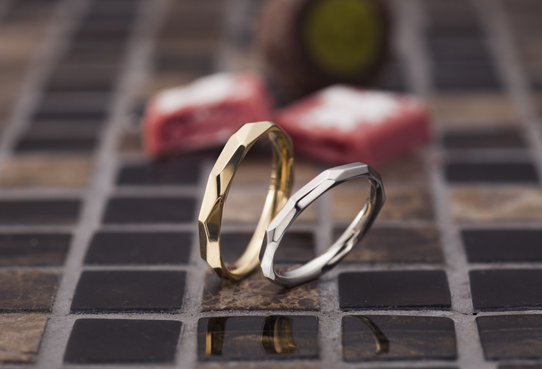 【富山市】今人気のリング！カットデザインがオシャレな結婚指輪♡