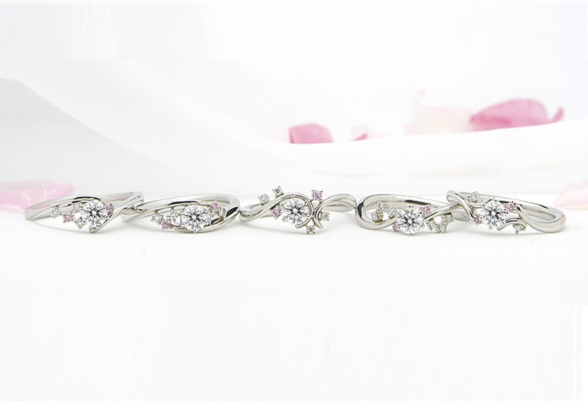 【浜松】ピンクダイヤモンドの個性的で可愛い婚約指輪やエンゲージリング