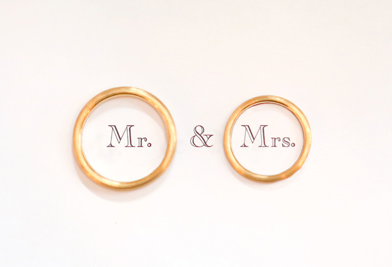【広島市】私達が選んだ結婚指輪は少し太めのゴールドです！デザインがとても気に入ってます♪