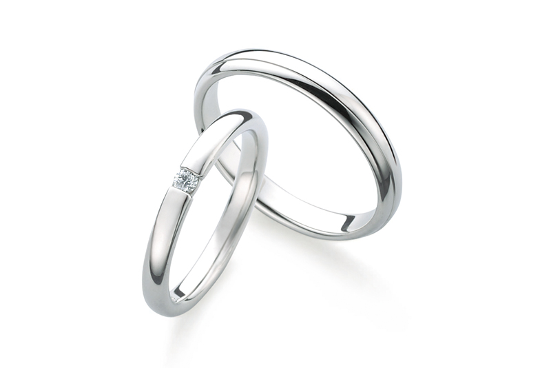 富山市シンプルな結婚指輪