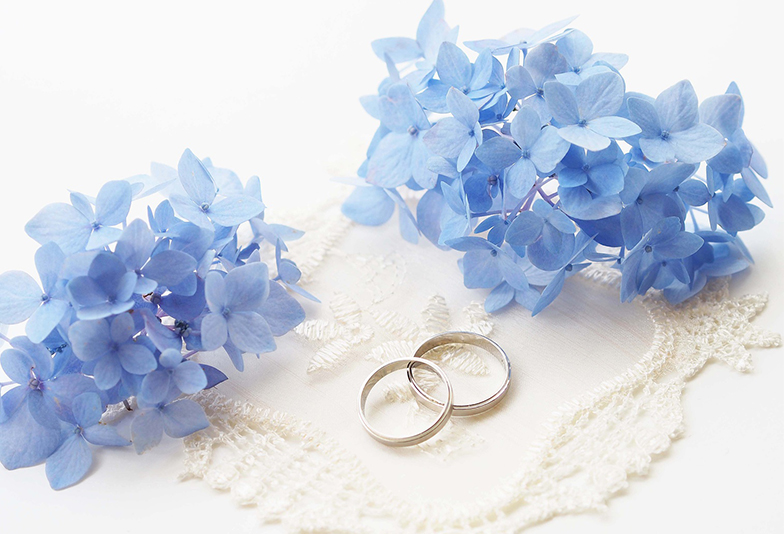 【広島市】サムシングブルーの結婚指輪が話題！青い物を身に着けた花嫁様は幸せになれる！？
