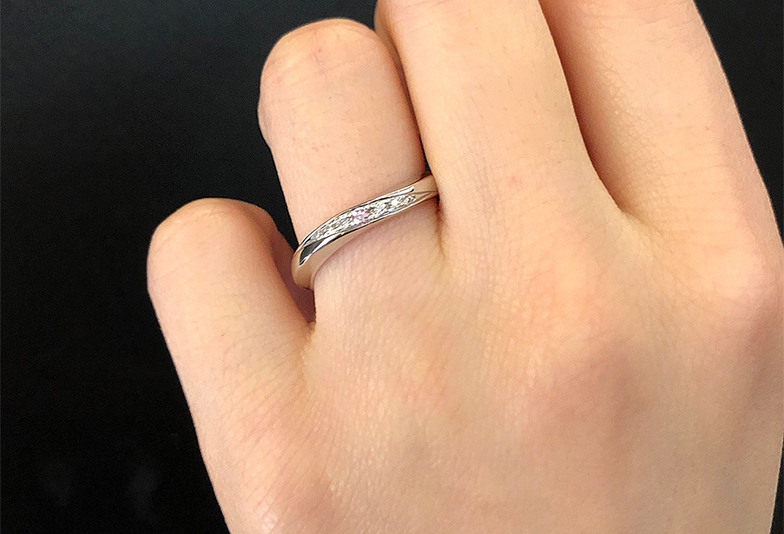 【富山市】女性人気！ピンクダイヤモンド付きの結婚指輪。実は希少価値が高いって知っていますか？