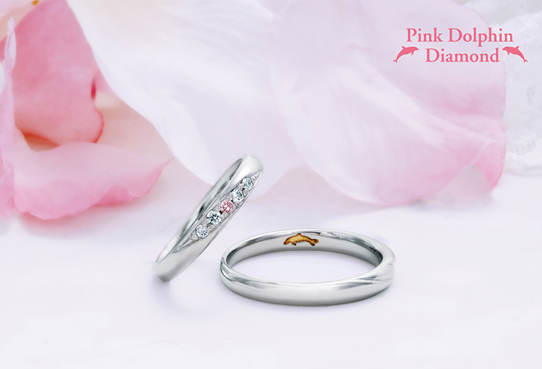 【金沢市】結婚指輪の内側にイルカの刻印…♡ブランド「ピンクドルフィン」