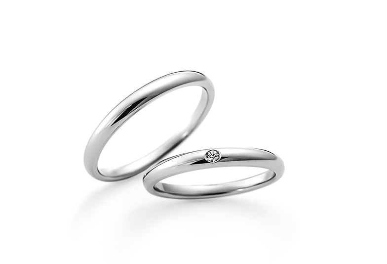 【新潟市】煌びやかな輝き｜ダイヤモンドが主役になる結婚指輪。