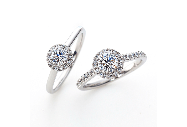 ラザールダイヤモンドの婚約指輪　華やか