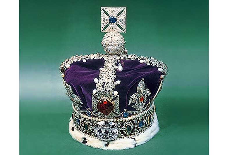 ロイヤルアッシャーがカットしたダイヤモンドが留まった英国王室の王冠