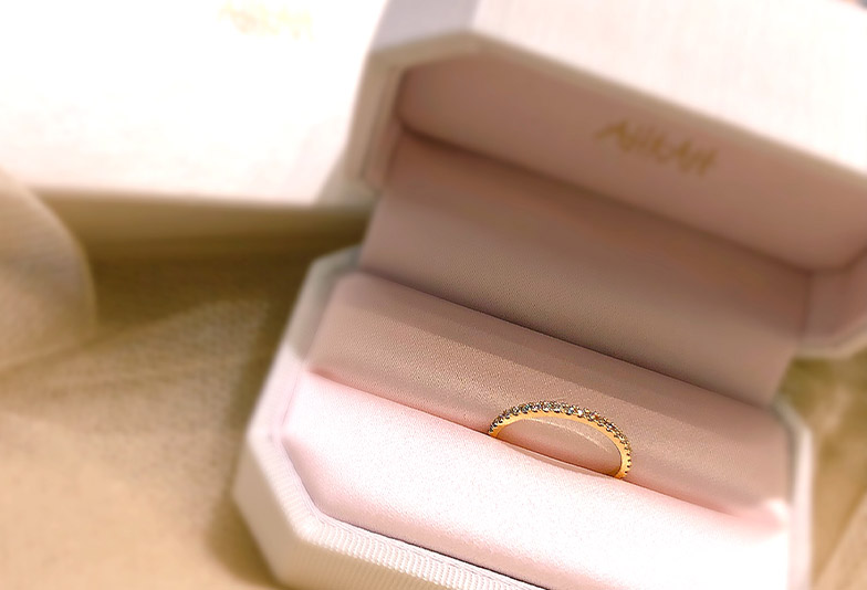 金沢市【AHKAH・ティナリング】結婚指輪、婚約指輪、ギフトに人気なエタニティリング