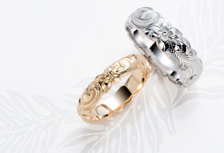 ハワイアンジュエリーMaxiマキシの結婚指輪