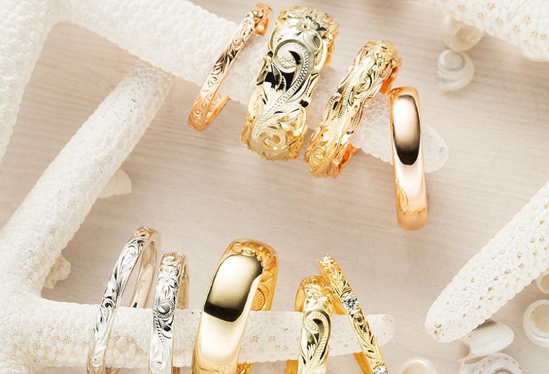 ハワイアンジュエリーMaxiマキシの結婚指輪