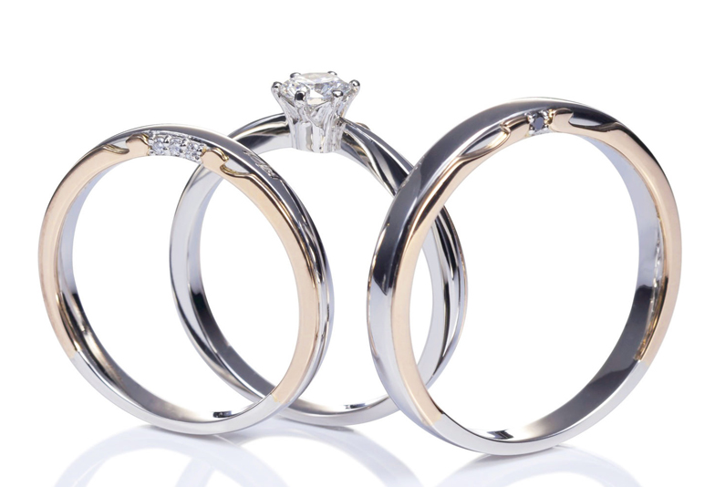 キャラティボーチェ　コンビネーションの結婚指輪