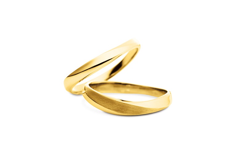 沖縄県　結婚指輪ボリューム　ゴールド