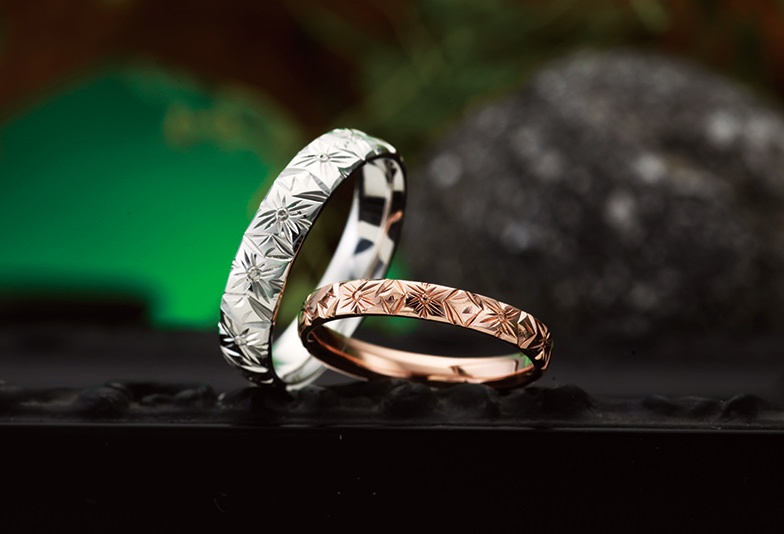ハワイアンジュエリーを取り扱う人気ブランド、ハートアイランドの結婚指輪。