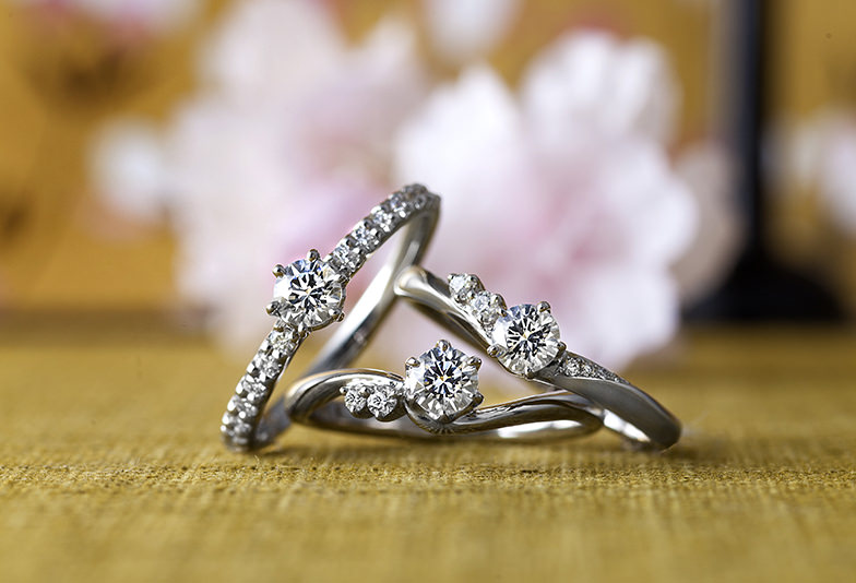 【山形県】シンプルな婚約指輪は「彩乃瑞」がおすすめ！婚約指輪は重ね着け重視で選ぼう
