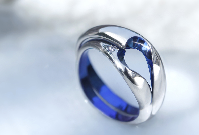 リップル　ジルコニウムの結婚指輪