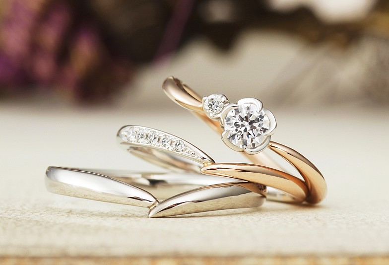 【金沢市】欲張りに楽しめる！コンビリングの婚約指輪と結婚指輪