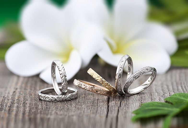 【那覇市】注目！海好きカップルさんに人気のハワイアンジュエリーの結婚指輪デザインをご紹介！