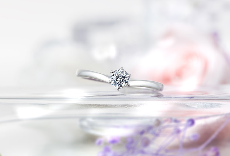 シンプルな石なし婚約指輪