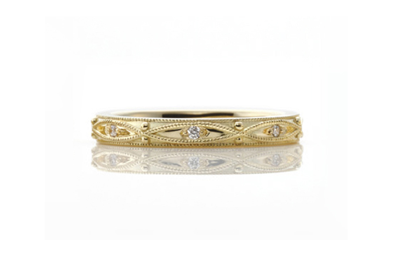 ゴールドアンティーク結婚指輪