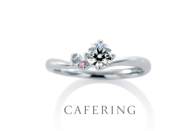 【郡山市】ダイヤモンドが選べる！大人気のカフェリングの結婚指輪