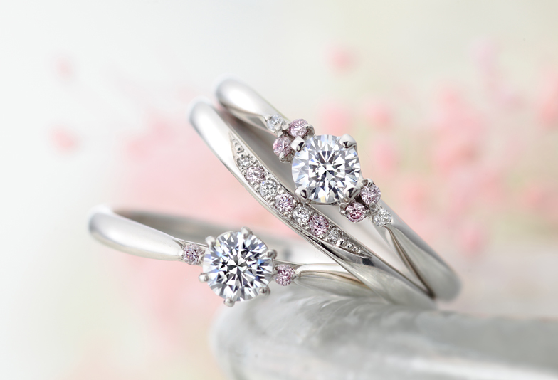 【大阪・心斎橋】女性に人気！かわいいピンクダイヤモンドが留められる婚約指輪・結婚指輪ブランドのご紹介！