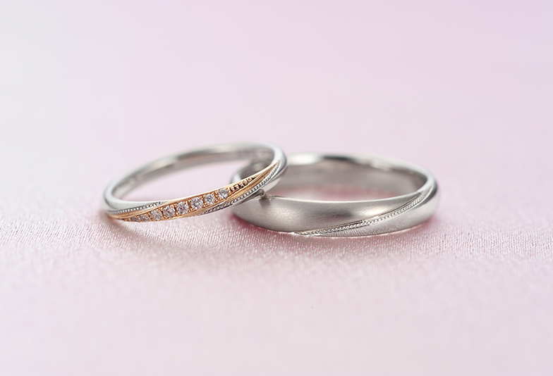 コンビネーションリングの結婚指輪
