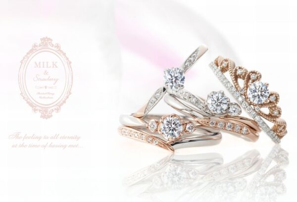 結婚指輪ピンクダイヤ　