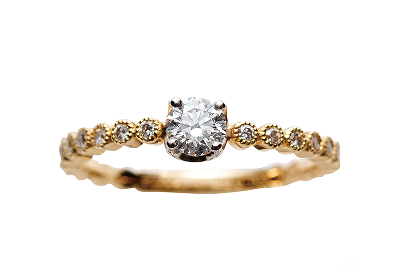 福井市にある人気のアンティークデザインの婚約指輪