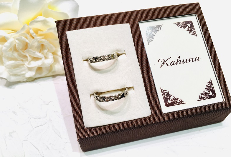 福井市エルパで人気のハワイアンの結婚指輪