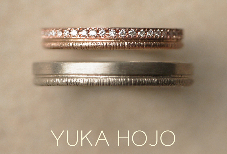 野々市で人気のYUKAHOJOの結婚指輪「パス」