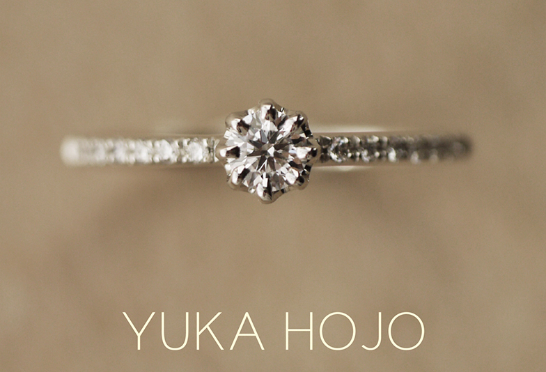 福井市で可愛いと人気のユカホウジョウの婚約指輪