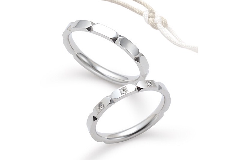 プラチナダイヤリング結婚指輪鍛造