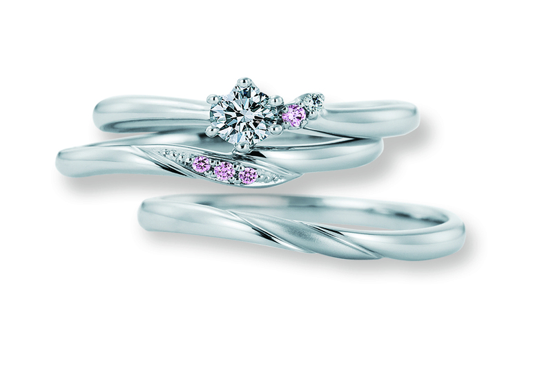 カフェリングの婚約指輪と結婚指輪、リン