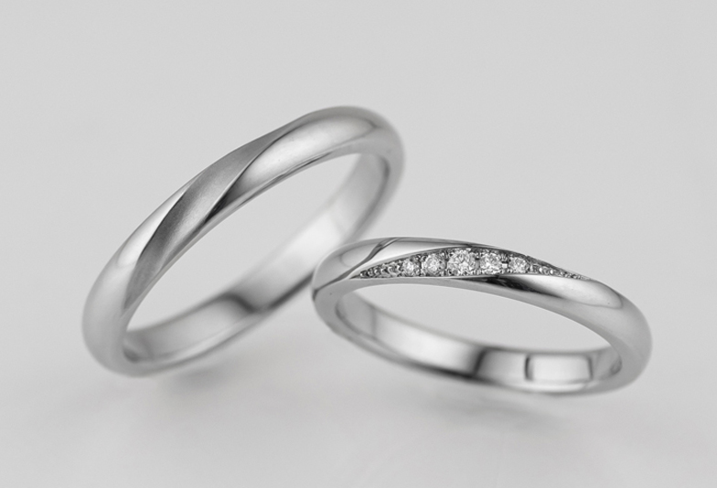 男性に人気のストレートラインの結婚指輪