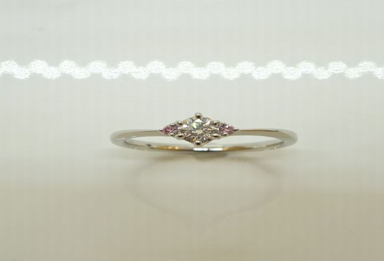 泉州ピンクダイヤの婚約指輪