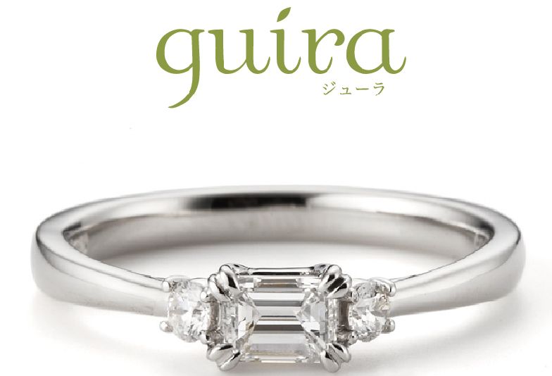 【姫路市】「guira」輝きよりも透明感を…エメラルドカットダイヤの魅力とは？
