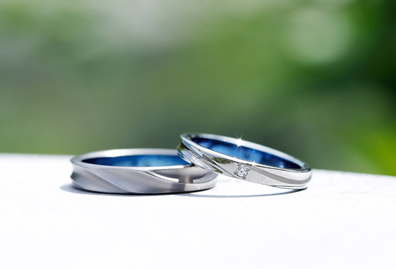 富山市で人気の結婚指輪ソラ、アレルギーフリーの結婚指輪,