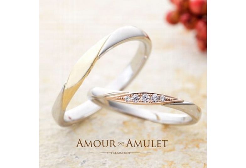 コンビリングブランドAMOURAMULETのミエルの結婚指輪