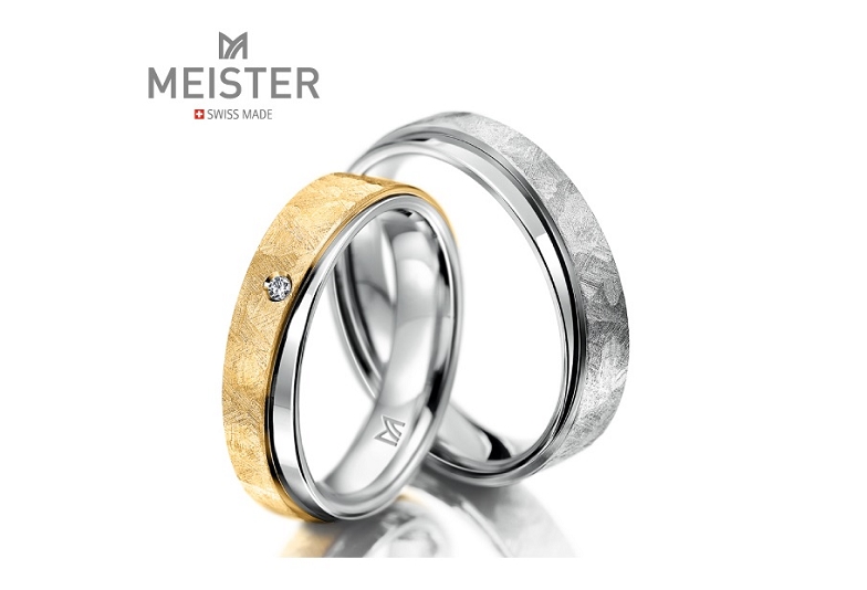 野々市市で見れるスイスの鍛造結婚指輪ブランド「MEISTER」