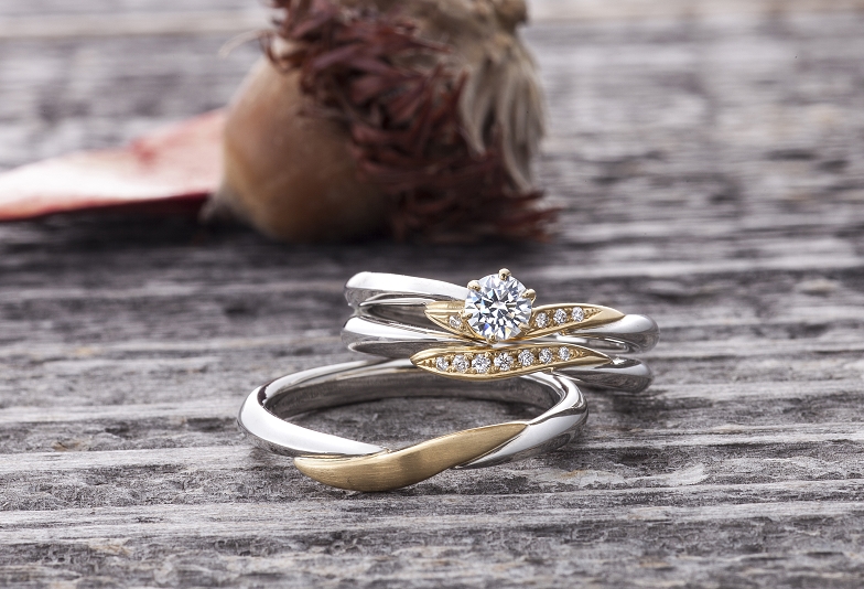【金沢・野々市】コンビネーションの結婚指輪はオシャレ花嫁の必須アイテム！